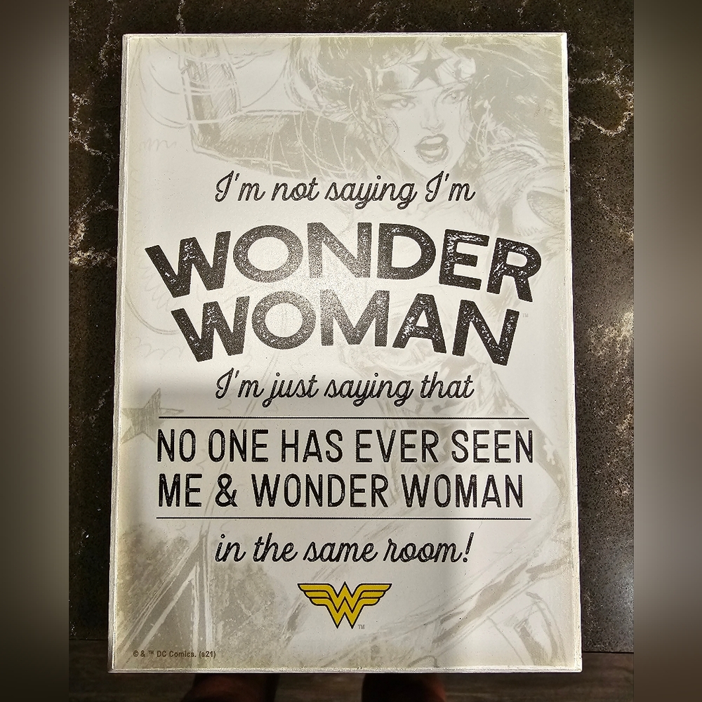 Wonder Woman Wooden Plaque
